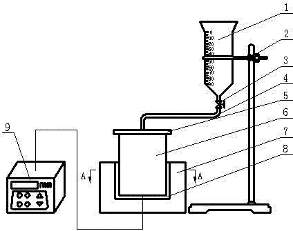 Quantitative water adding coal slurry preparation device