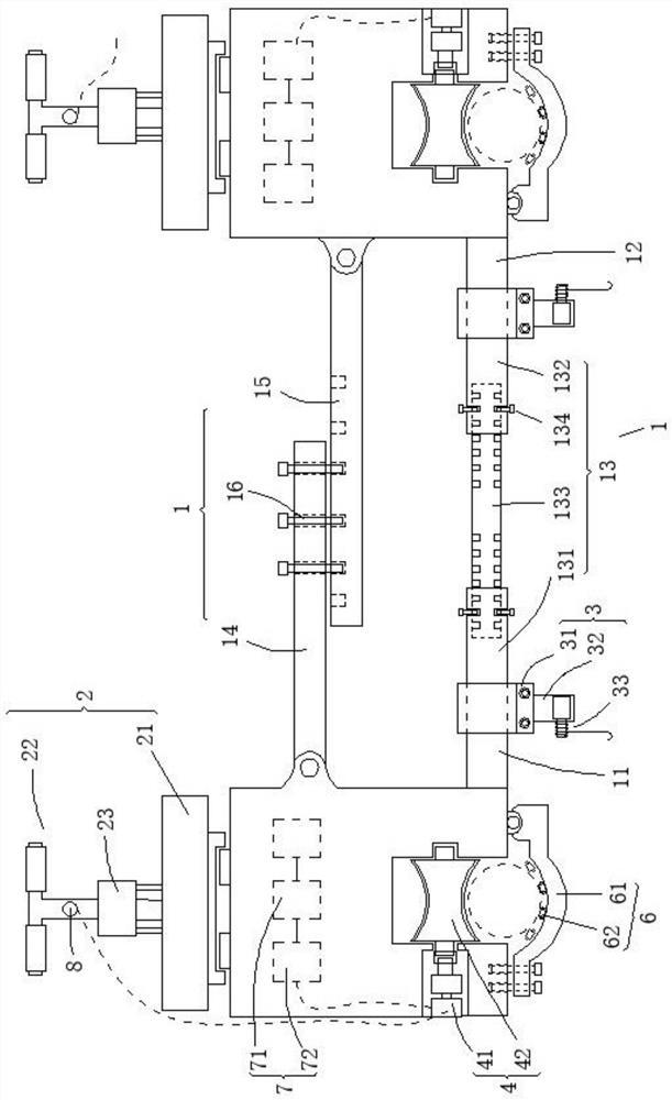 Operation trolley for power transmission line