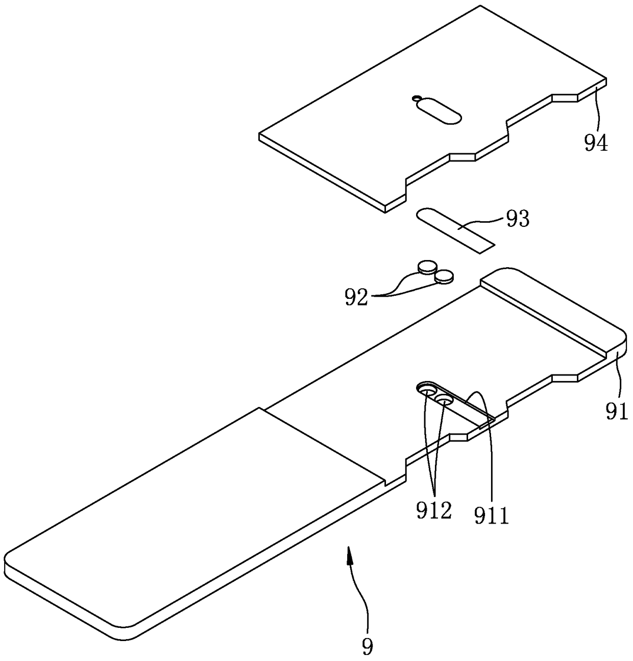 Electrochemical sensing test piece, its manufacturing method and its electrode layer manufacturing method