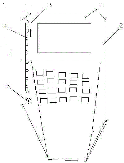 Handheld POS machine with LED lamps