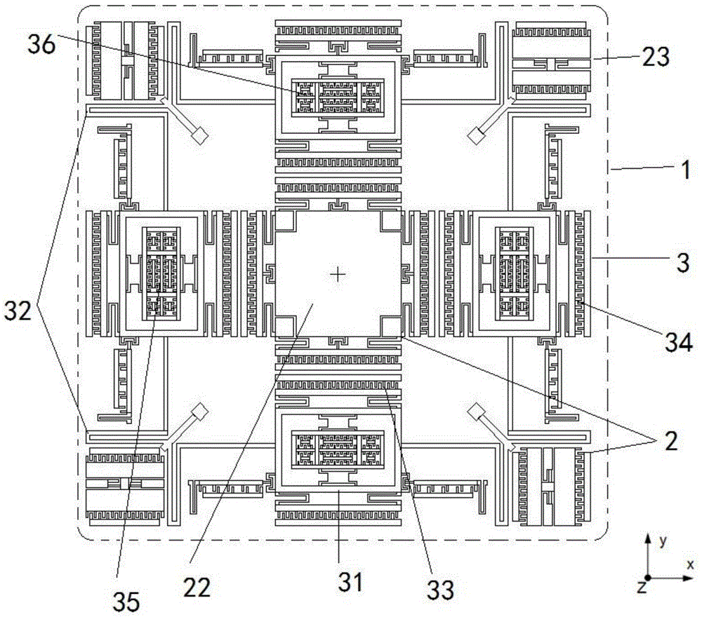 Monolithic integrated six-degree-of-freedom micro-inertial measurement unit and processing method thereof