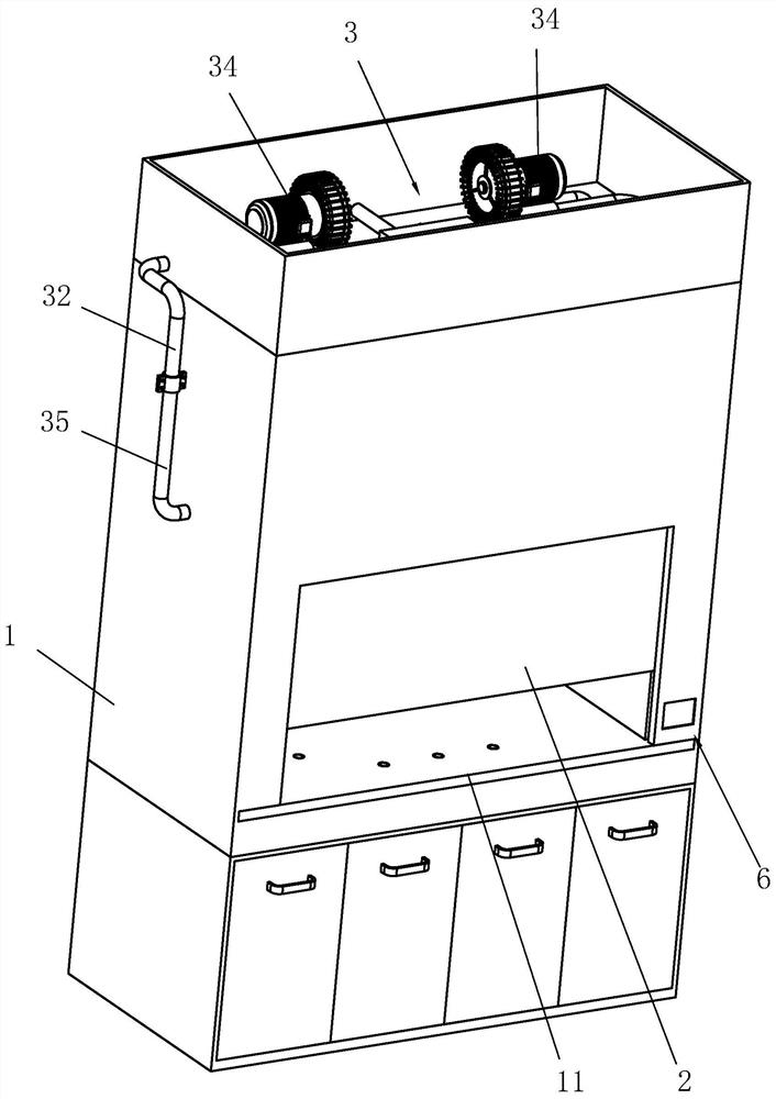 A mechanical air supply and exhaust integrated vav fume hood