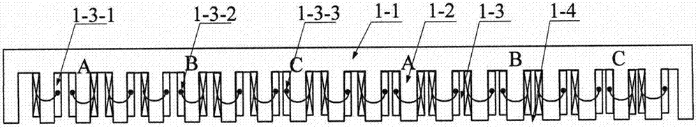 Double-side staggered-tooth low thrust fluctuation permanent magnetic synchronous linear motor