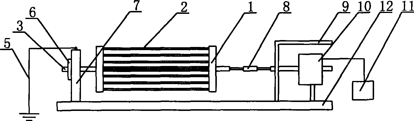 Electrostatic spinning device for preparing directional arrangement nano fiber