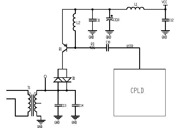 Digital pulsed ultrasound transmitting device for fetal monitor