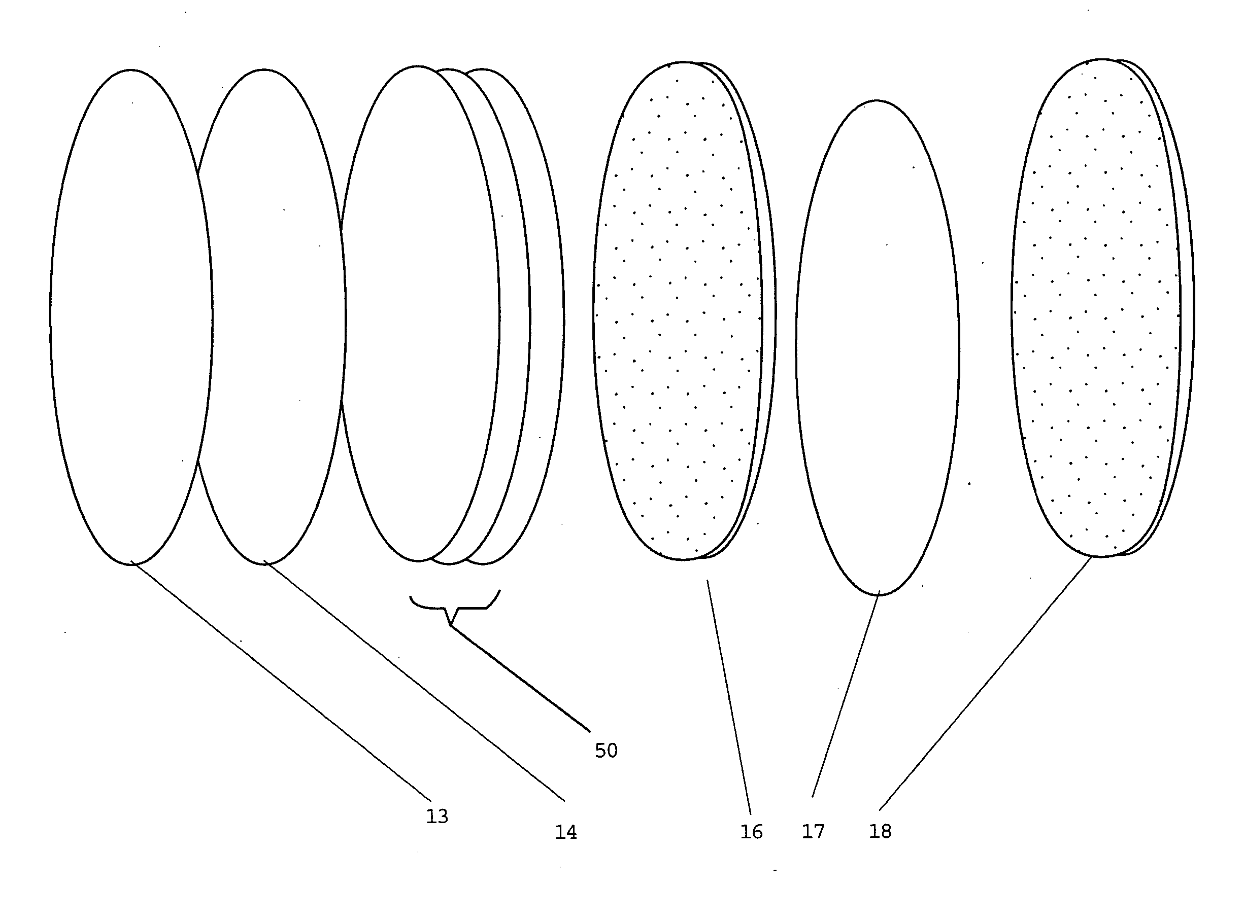 Rugate lens for glasses