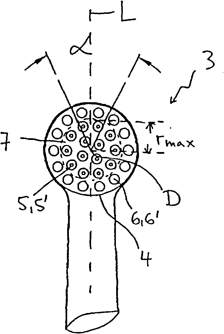 Brush head for electric toothbrush