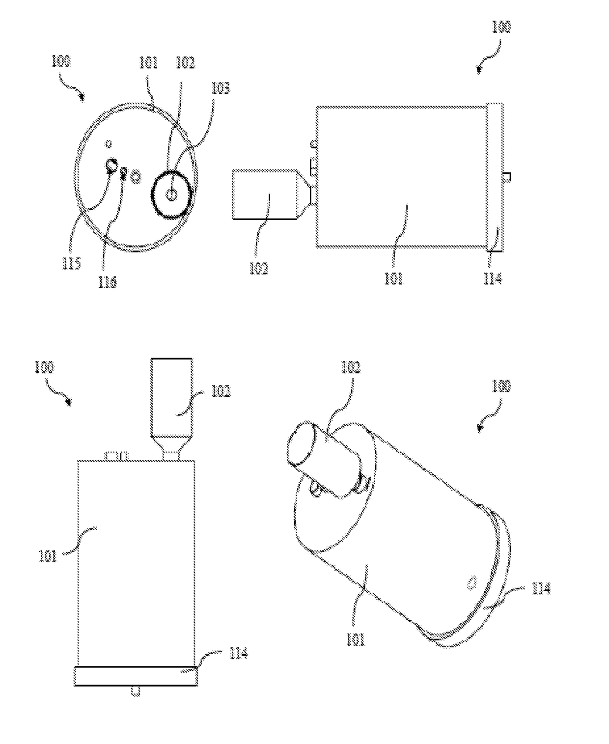 Cartridge structure designed for generation of hydrogen gas