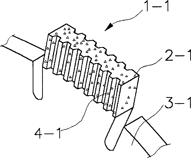 Gear type machining tip and tool attaching the same thereon