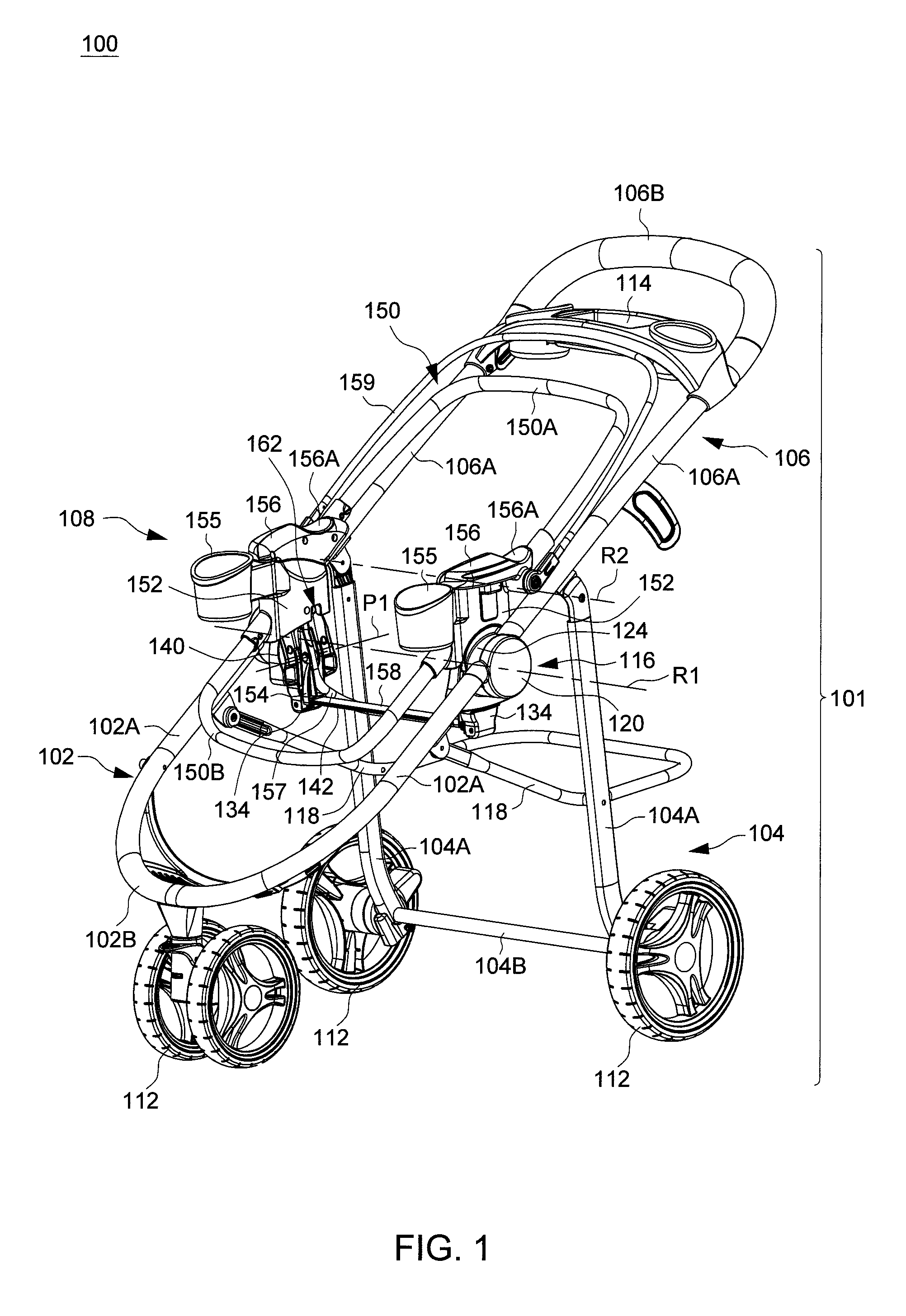 Infant stroller apparatus