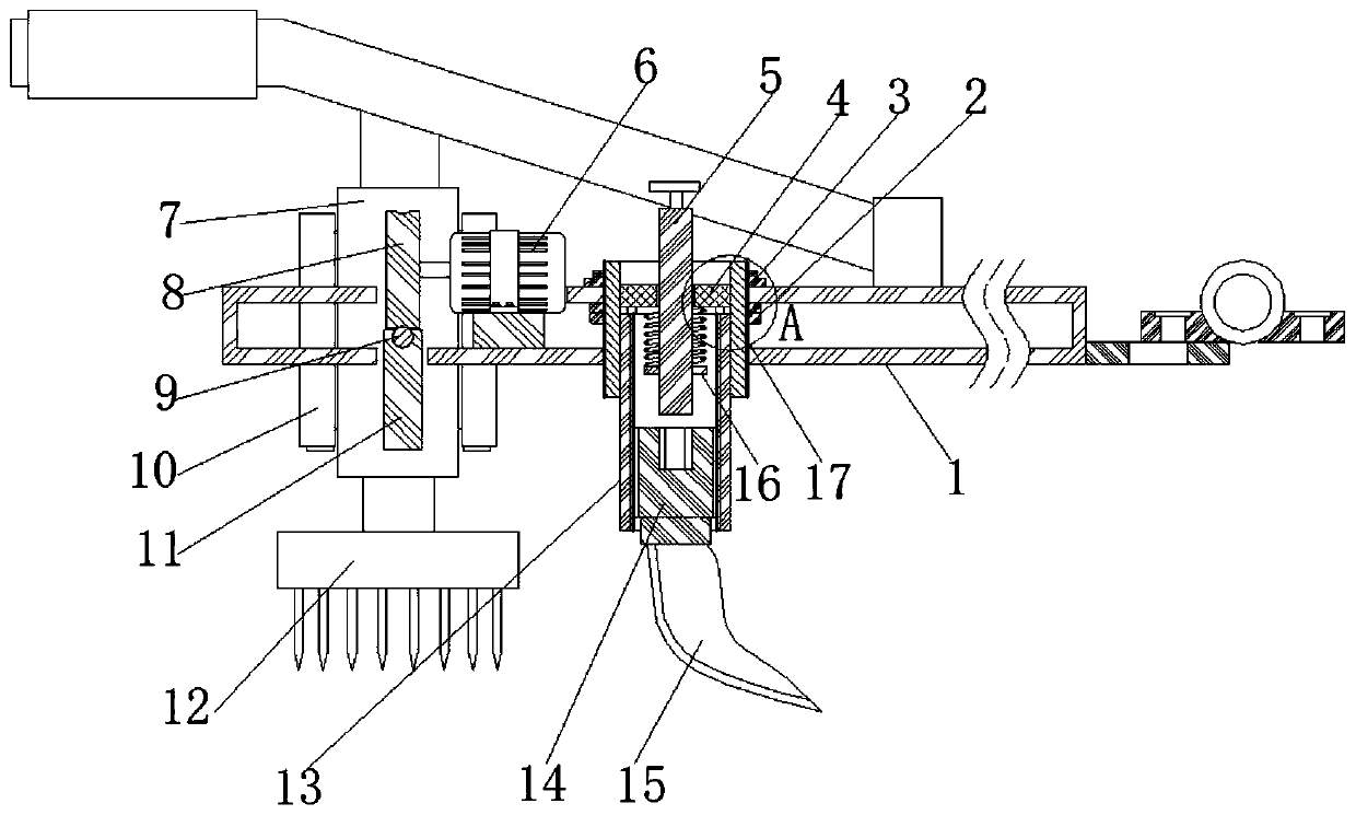 Agricultural production sweet potato planting soil loosening device