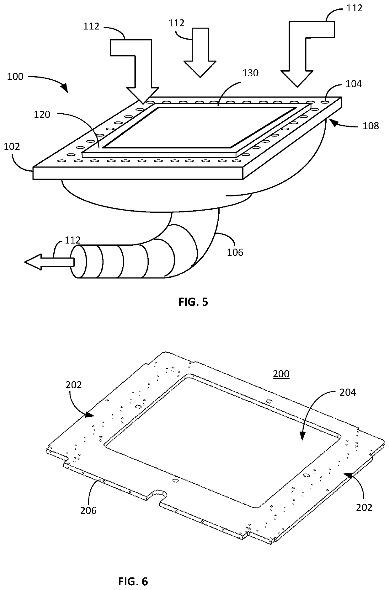 Vacuum bed with base member for three-dimensional printing