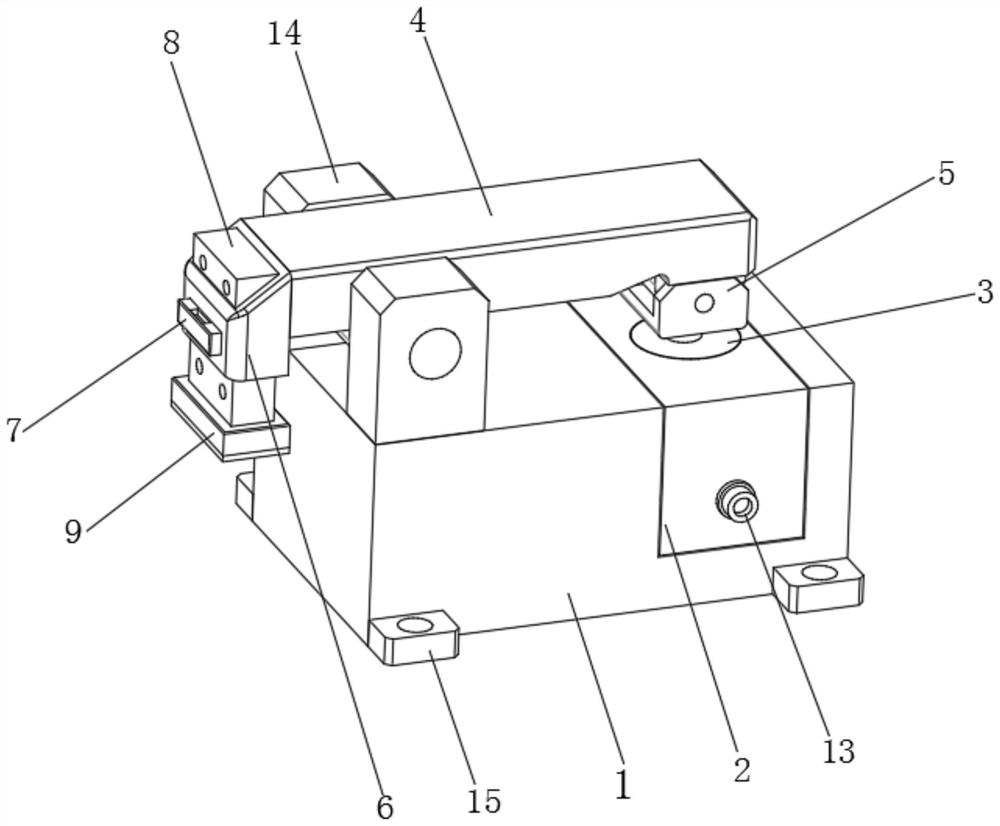 Pneumatic hydraulic clamp with pressurizing locking and pressure maintaining functions