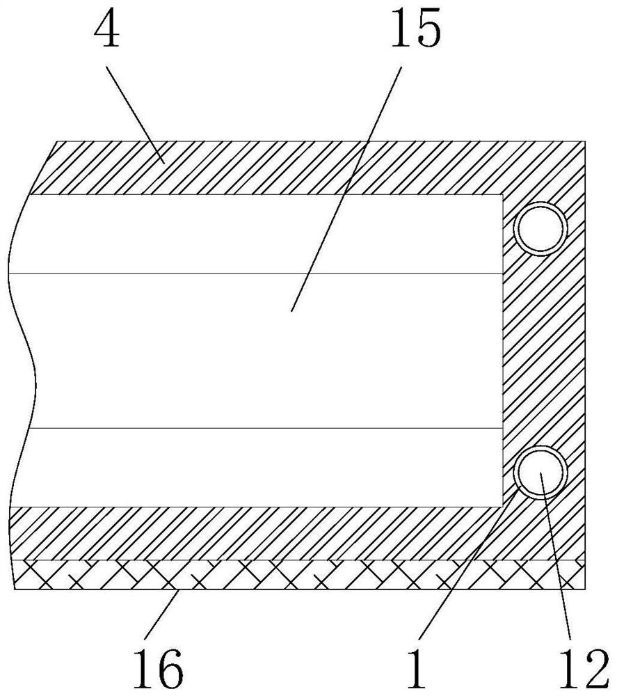 A kind of anti-collision and fall-off wood-plastic decorative line