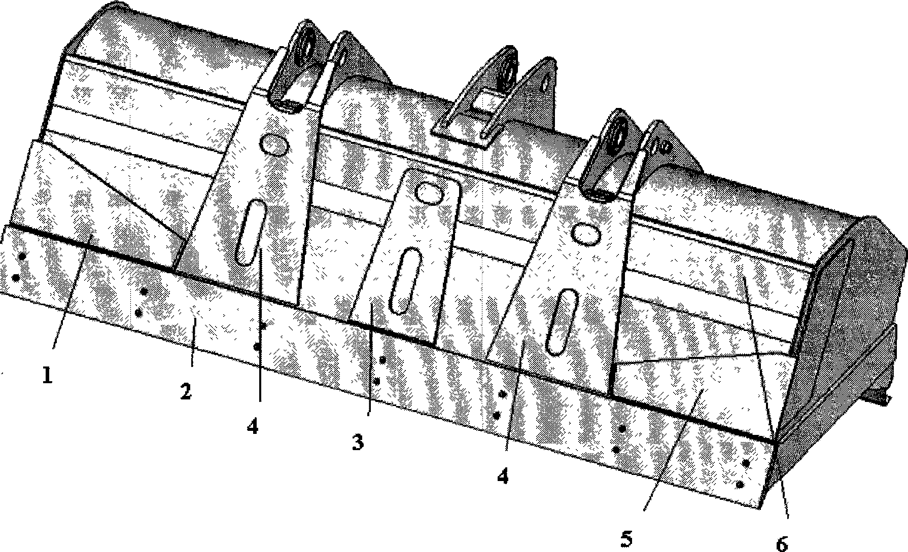 Method for realizing abrasion proof treatment to loader hopper and special welding wire thereof