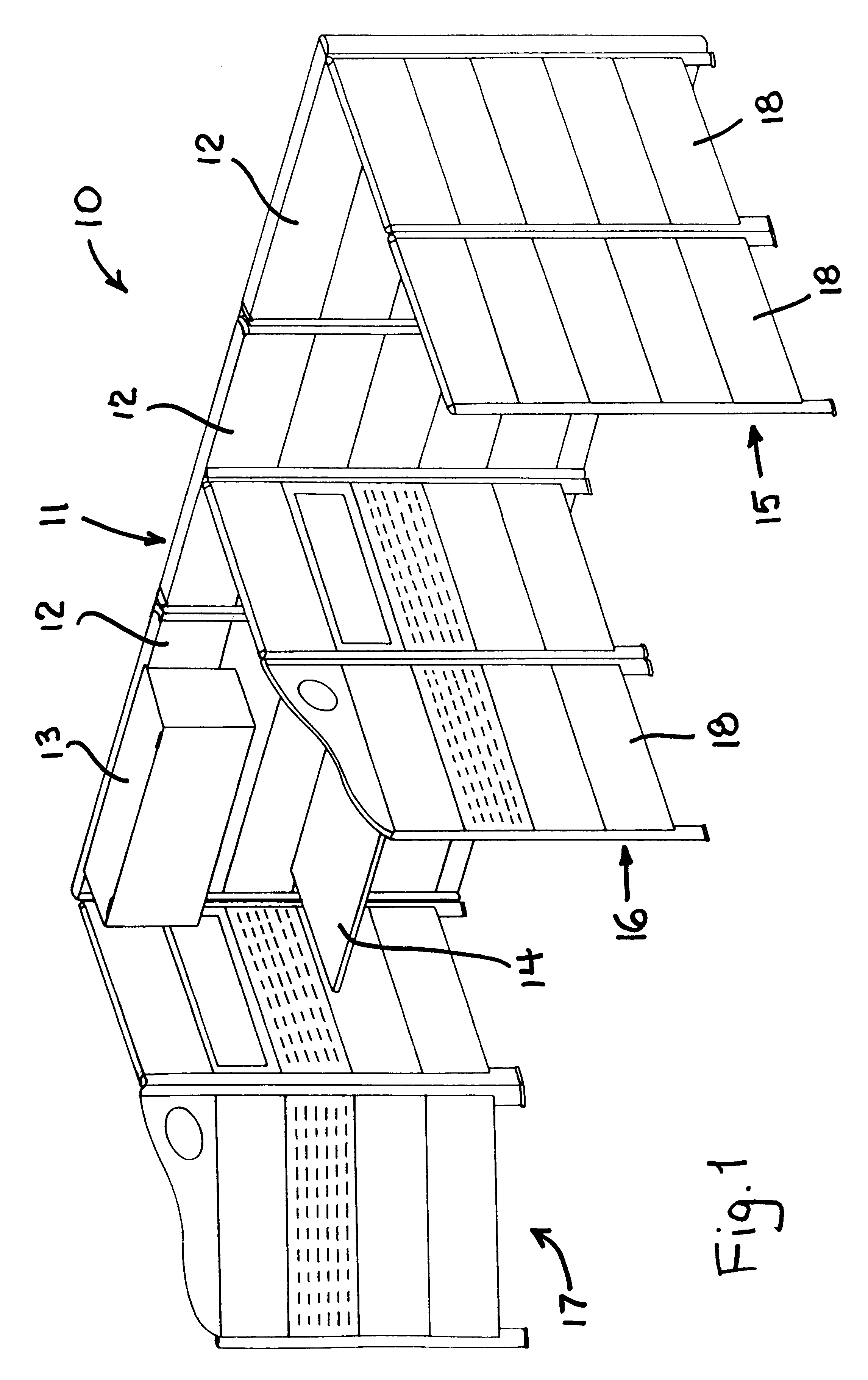 Interior space-dividing wall system