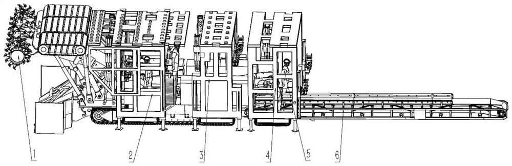 A gantry type anchor digging robot system