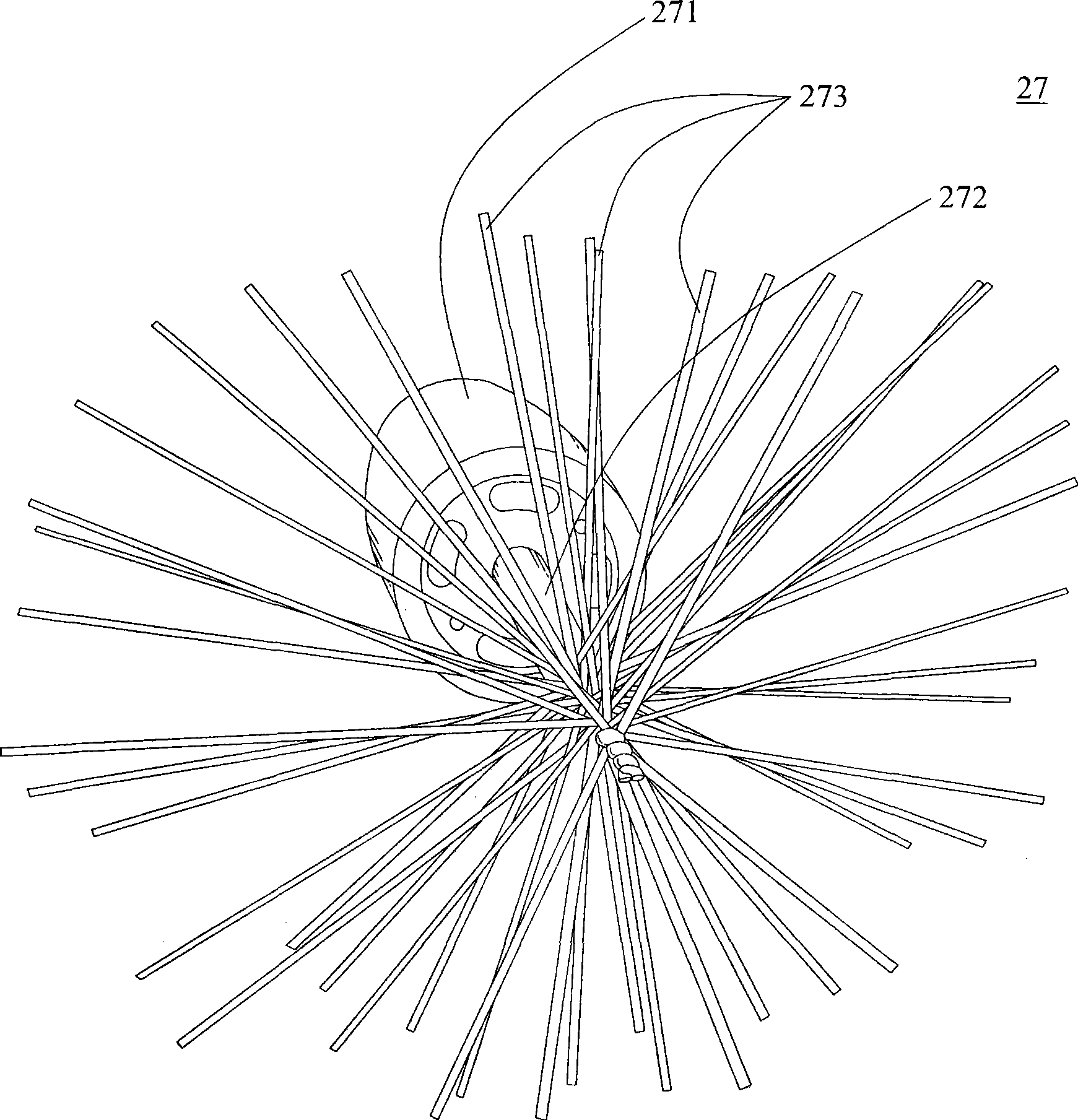 Air particles removing device and method thereof