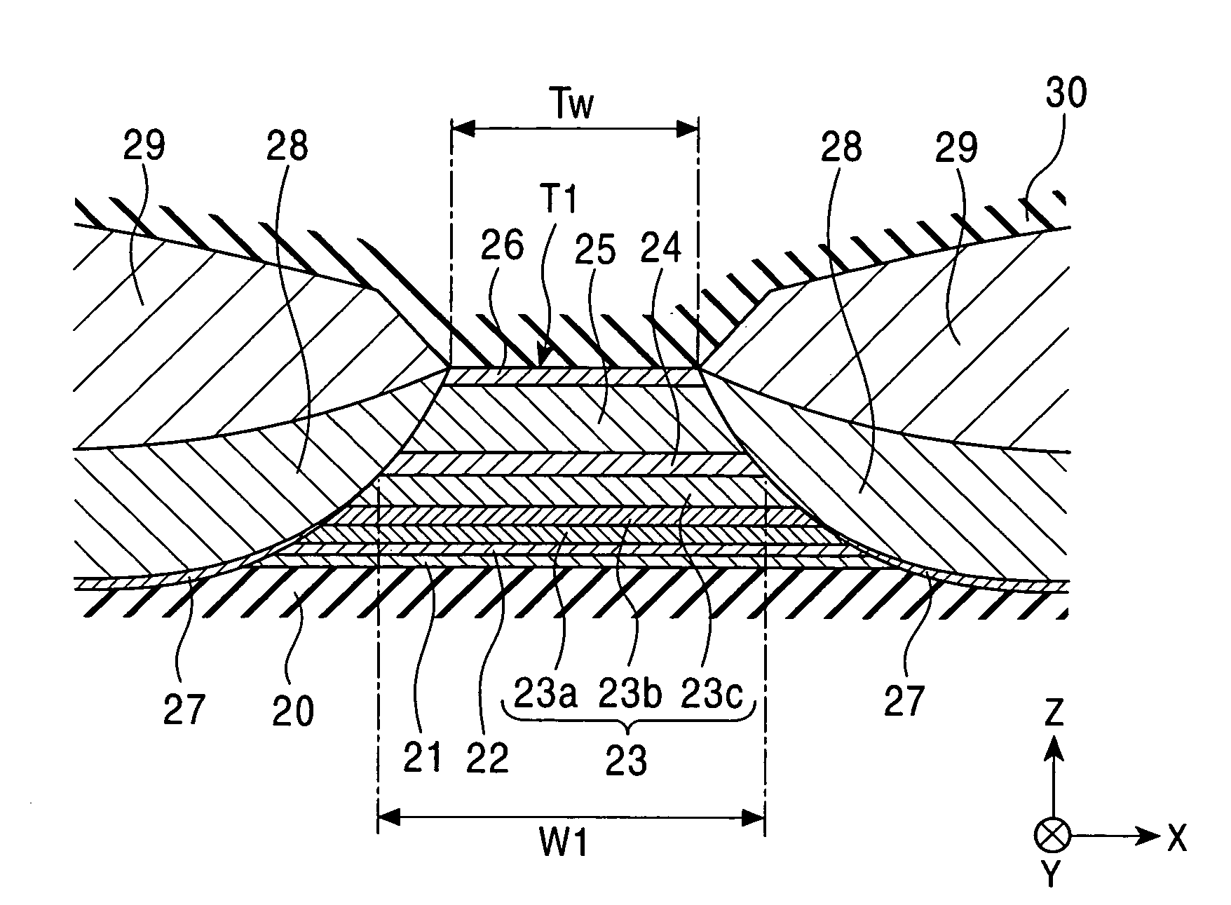 Spin valve magnetoresistive element having pinned magnetic layer composed of epitaxial laminated film having magnetic sublayers and nanomagnetic interlayer