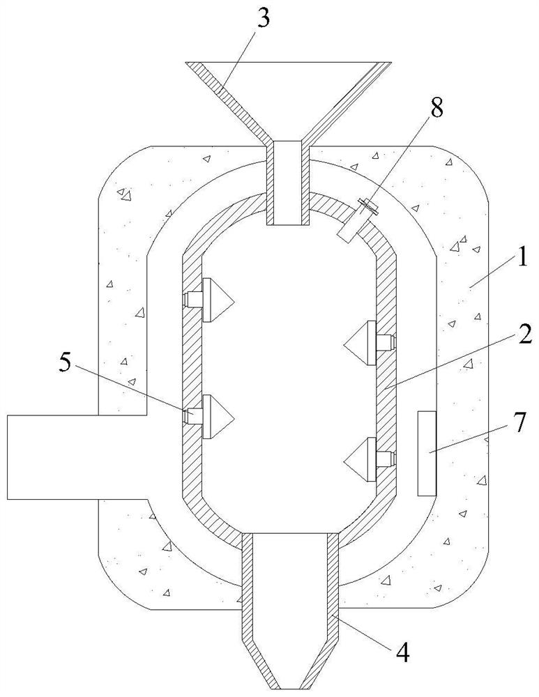 Energy-saving and environment-friendly biomass fuel pyrolysis device