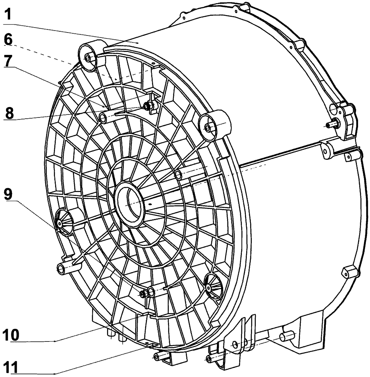 Drum type washing and drying integral machine