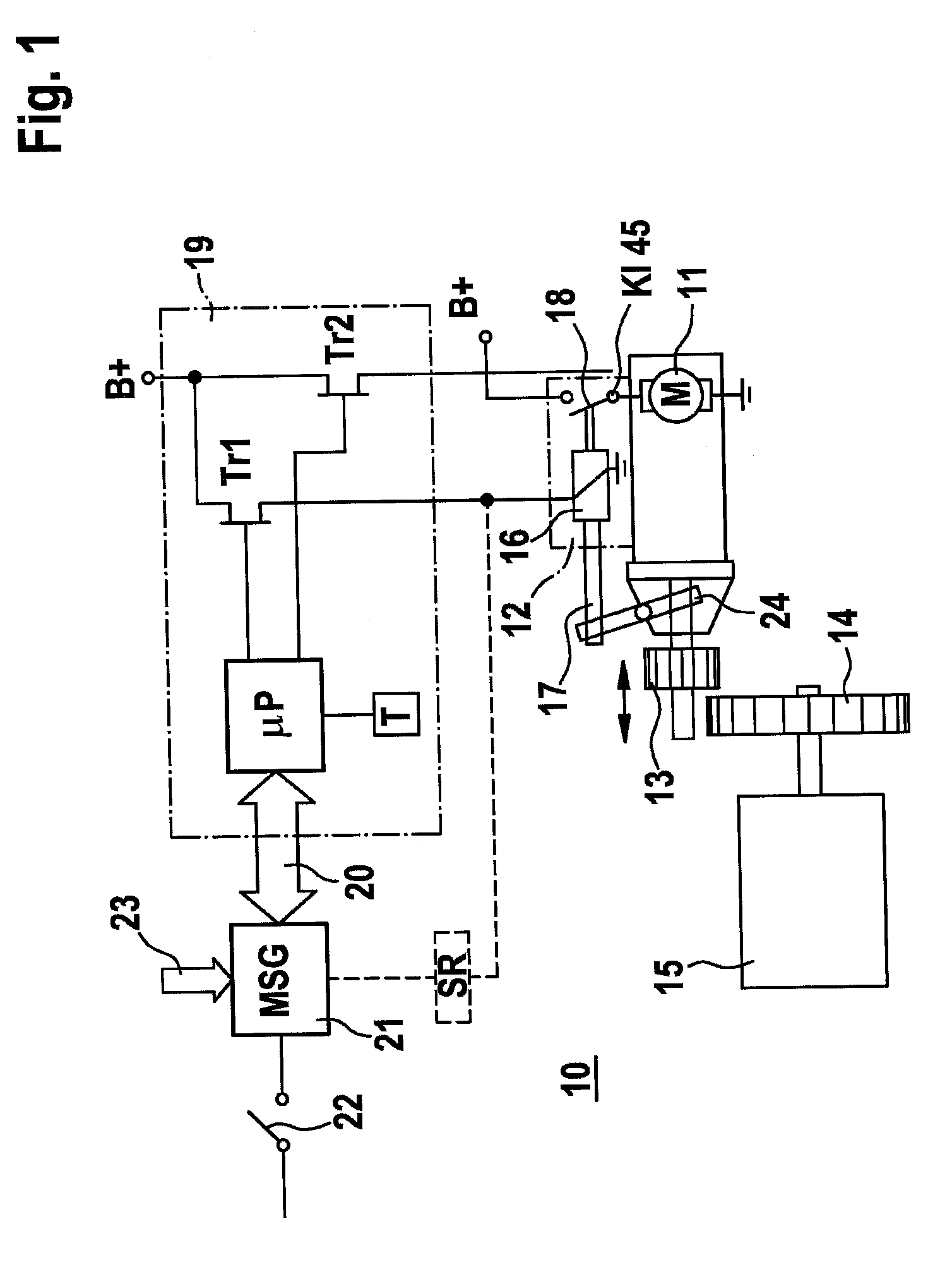 Starting device for internal combustion engines in motor vehicles