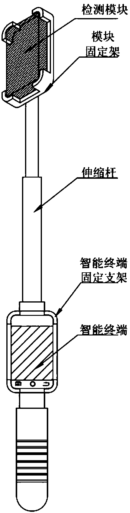 A portable combustible gas detector and its application method