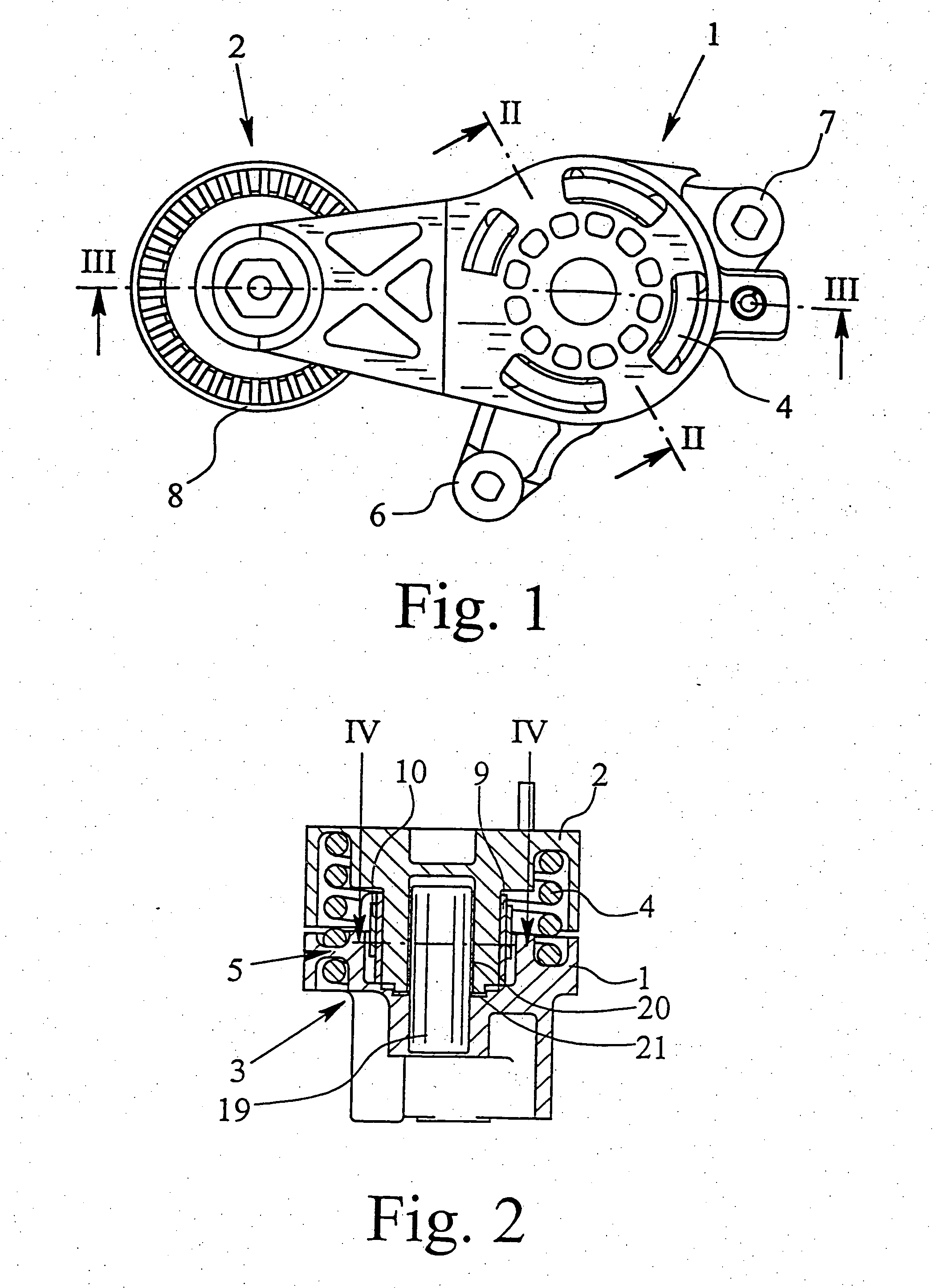 Belt tensioning device