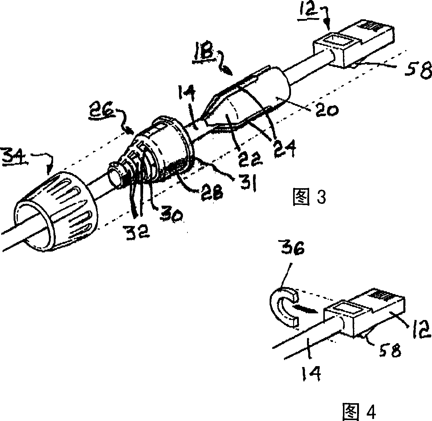 Durable RJ-45 data connector assembly