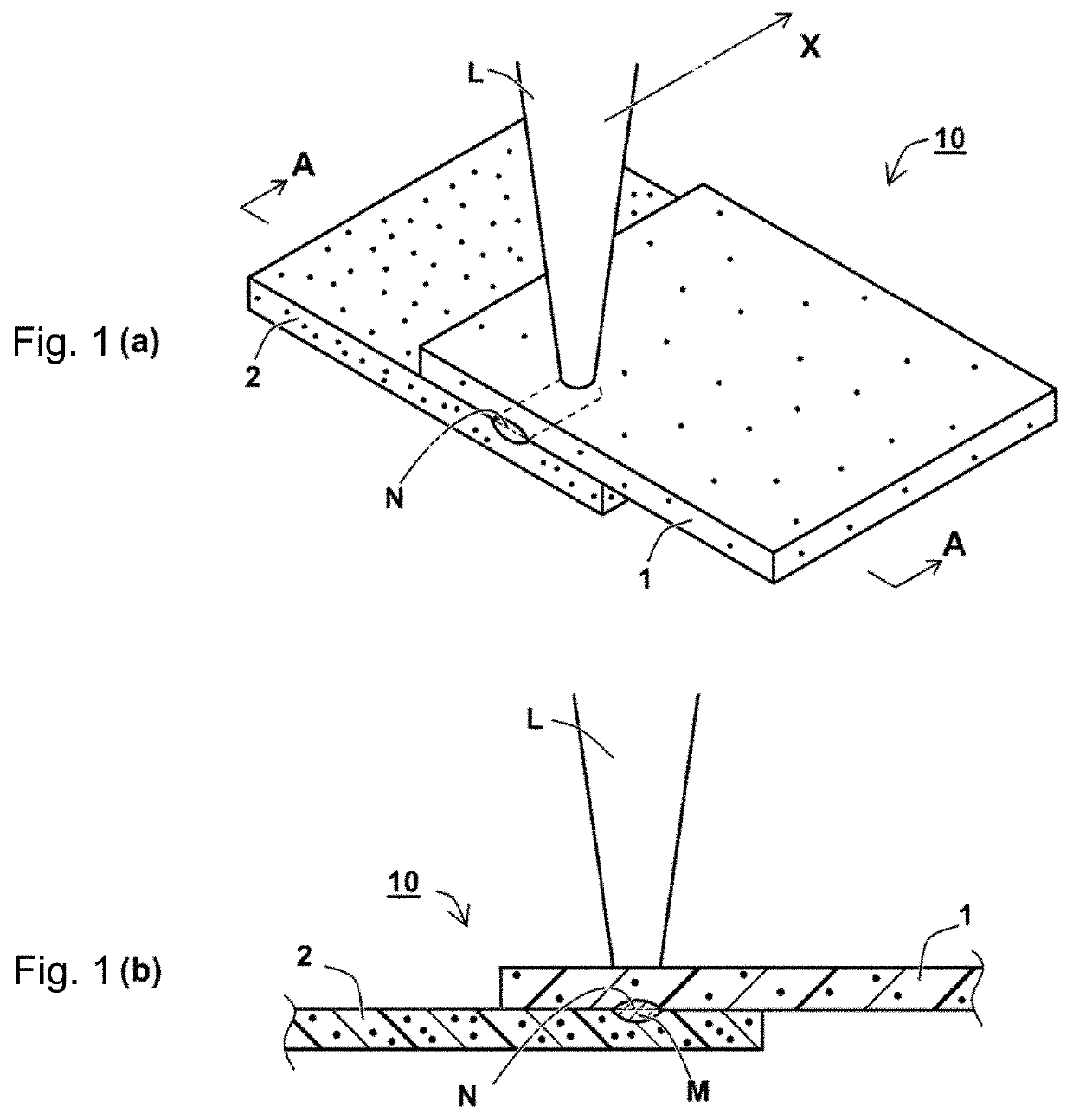 Laser welded body and method for manufacturing same