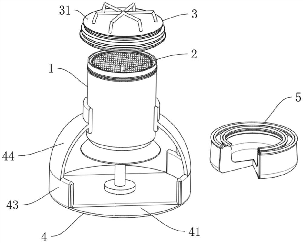 A crushing device for preparing Chinese medicinal materials