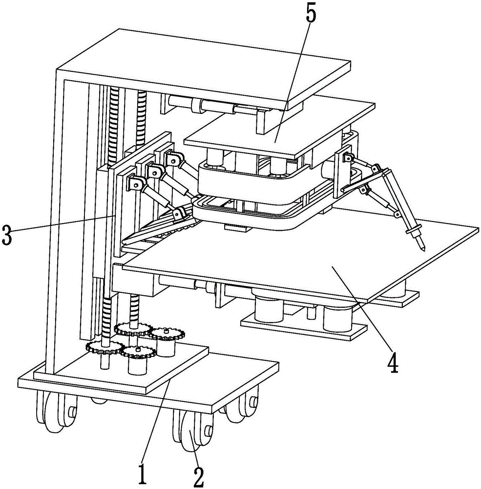 Clamping and welding equipment for partition board of power distribution cabinet