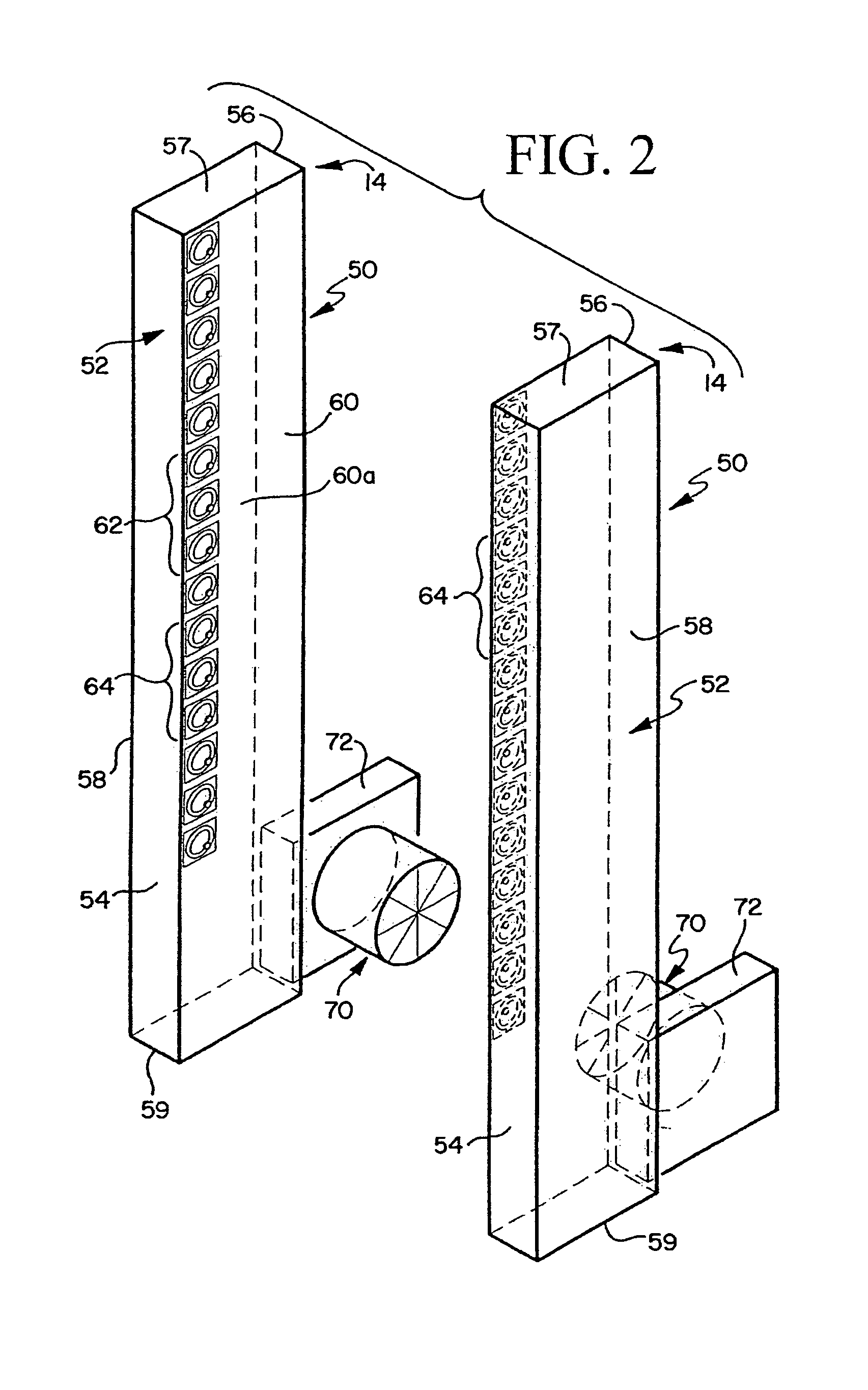 Cabinet for computer devices with air distribution device