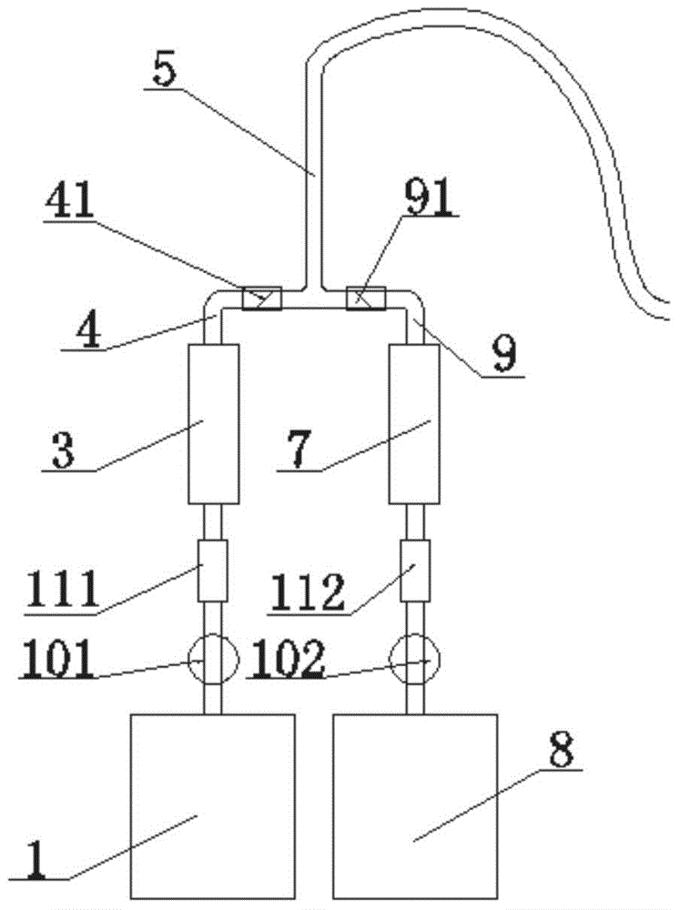 Mold air and water combined cooling system and low-pressure wheel hub mold with same