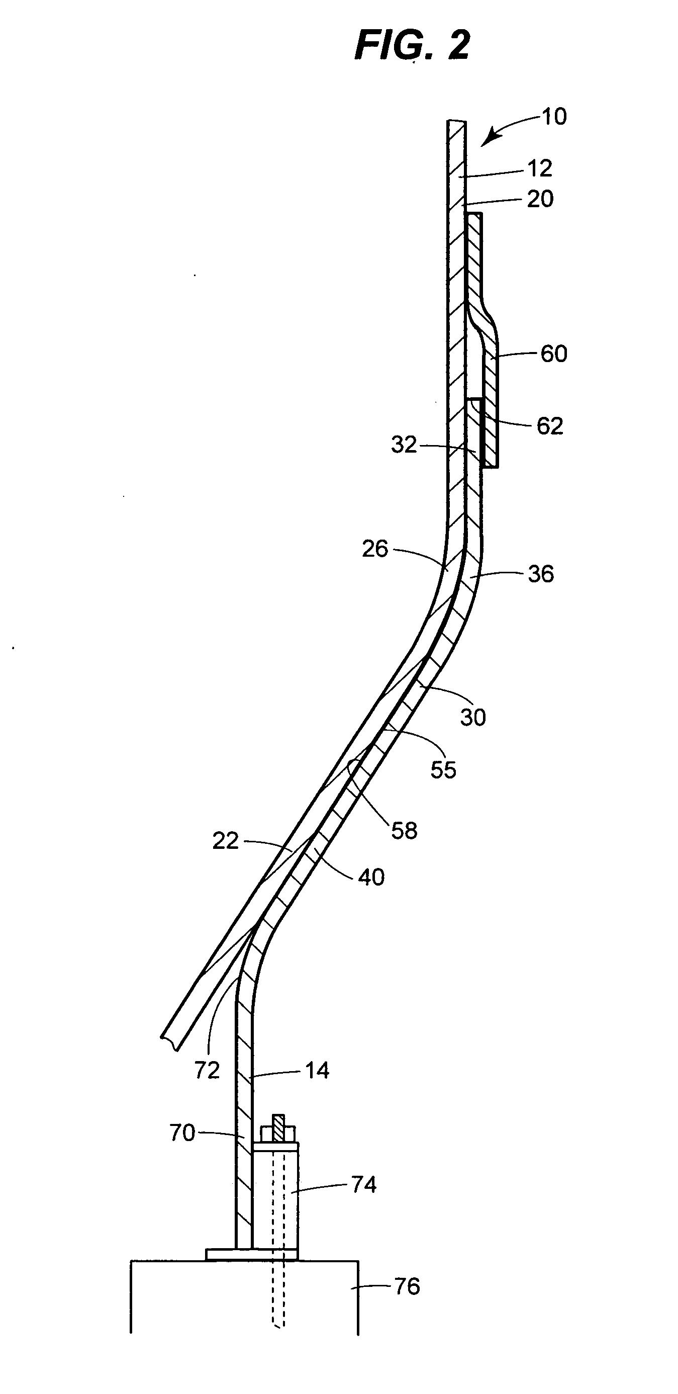 Structure for extreme thermal cycling