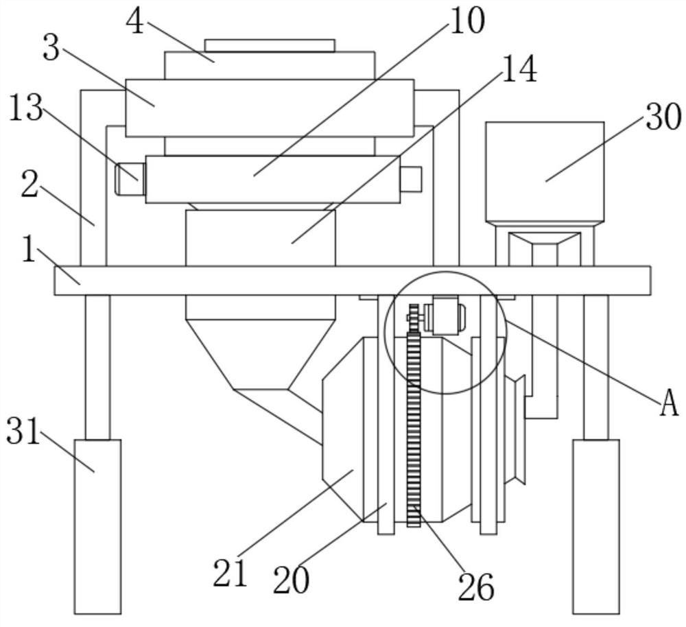 Chemical acid liquor eroded soil acid treatment device