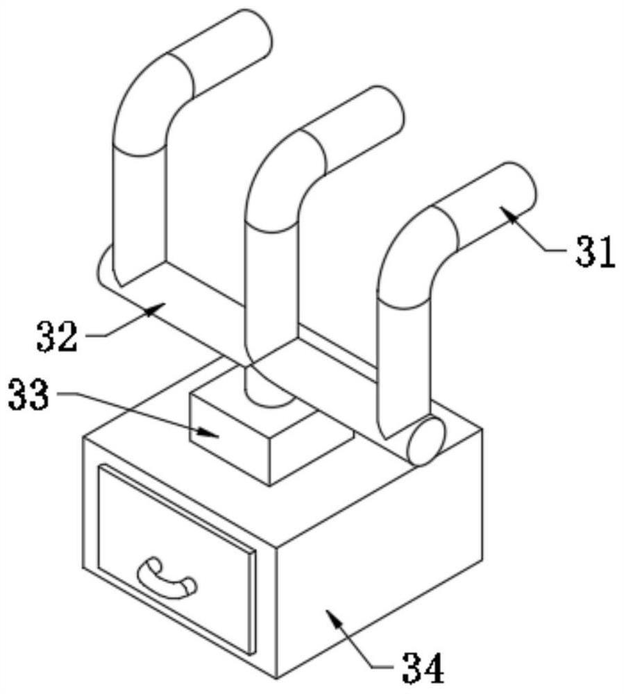 Efficient energy-saving rail type lithium battery baking oven