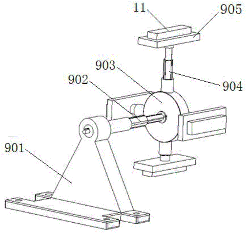 A single-sided reciprocating continuous coating magnetron sputtering winding coating machine