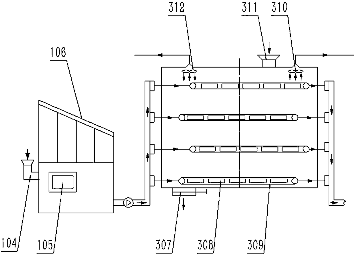 Multi-stage heat utilization-based sludge low-temperature drying system