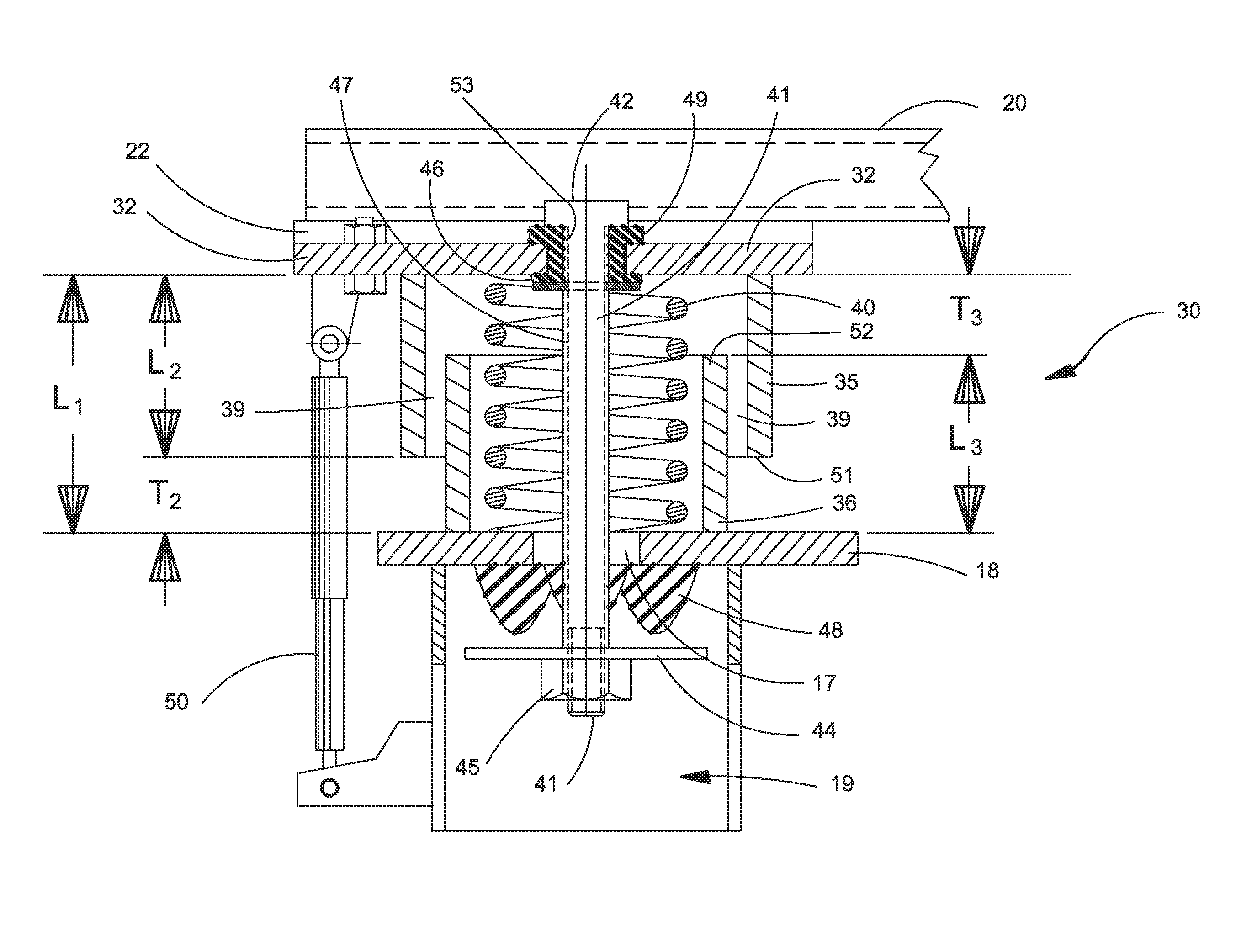 Suspended cab rollover protection system (ROPS) attachment for a 4WD agricultural tractor