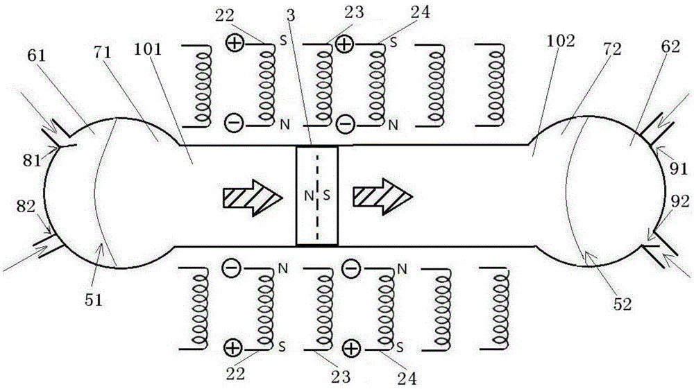 Non-contact Electromagnetic Coupling Cylindrical Liquid Pump System