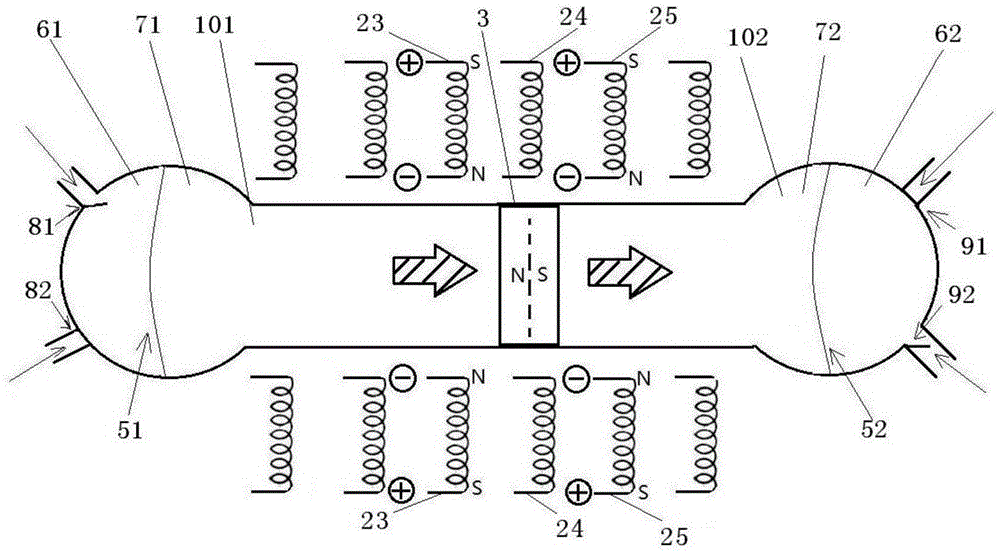 Non-contact Electromagnetic Coupling Cylindrical Liquid Pump System