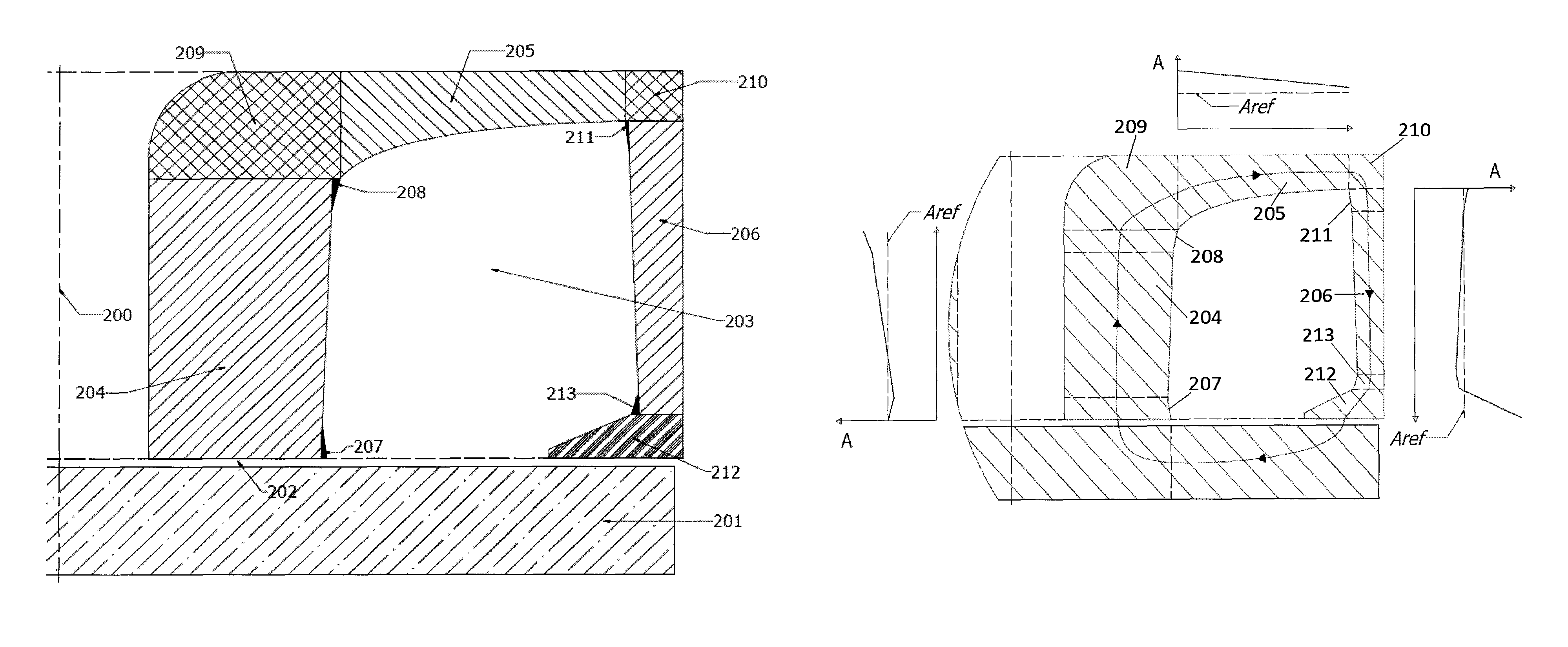 High specific force capacity thrust magnetic bearing and method of making