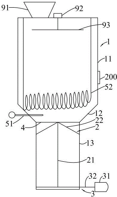 Automatic tobacco waste treating device