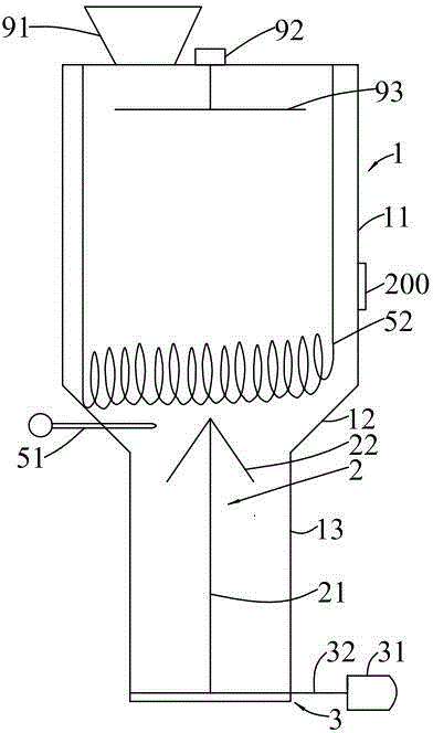 Automatic tobacco waste treating device