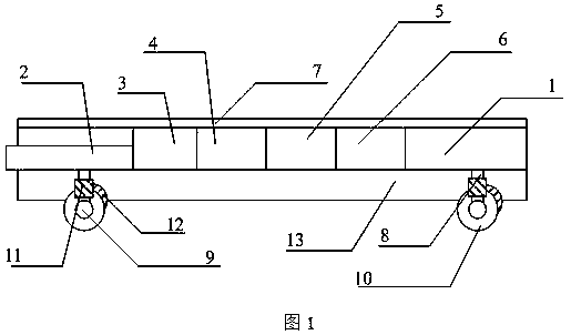 Infrared induction type rail flat car