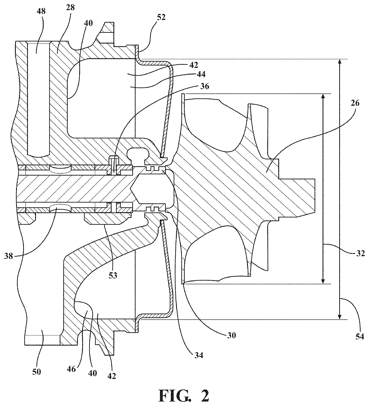 Turbocharger having a thermal dam