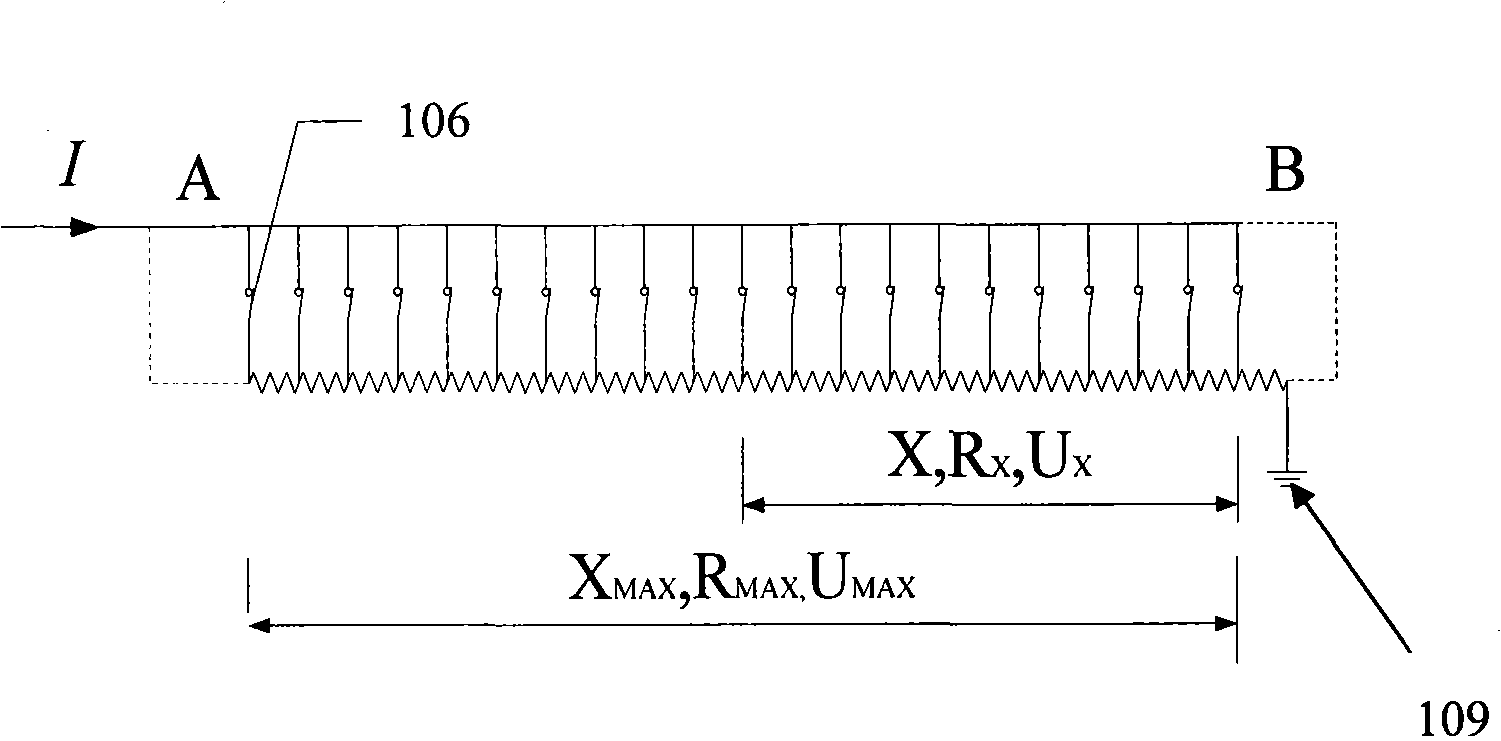 Hydraulic support linear displacement transducer detection device and detection method