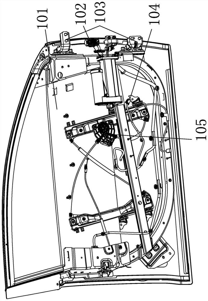 Automobile door driving mechanism