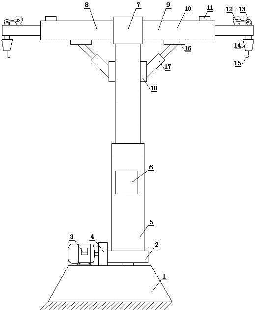 Double-beam cantilever crane